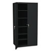 HON® Assembled Storage Cabinet, 36w x 24 1/4d x 71 3/4h, Black