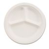Chinet® Paper Dinnerware, 3-Compartment Plate, 10-1/4