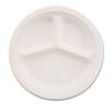 Chinet® Paper Dinnerware, 3-Compartment Plate, 9-1/4