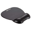 Gel Mouse Pad w/Wrist Rest, Nonskid Base, 8-1/4 x 9-5/8, Black