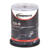 Innovera® CD-R Discs, 700MB/80min, 52x, Spindle, Silver, 100/Pack