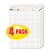 Post-it® Easel Pads Self-Stick Easel Pads, Quad Rule, 25 x 30, White, 4 30-Sheet Pads/Carton
