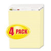 Post-it® Easel Pads Self-Stick Easel Pads, Ruled, 25 x 30, Yellow, 4 30-Sheet Pads/Carton