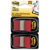 Post-it® Flags Standard Tape Flags in Dispenser, Red, 100 Flags/Dispenser
