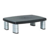 3M Adjustable Height Monitor Stand, 12 x 15 x 1-5 7/8, Black/Silver