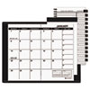 Recycled Monthly Planner, Unruled, 3-1/2 x 6-1/8, Black, 2013-2014