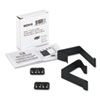 Quartet® Cubicle Partition Hangers, Black, 2/Set
