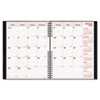 Brownline® CoilPRO Monthly Planner, Ruled, 8-1/2 x 11, Black, 2012-2014