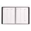 Brownline® Essential Columnar Weekly Appointment Book, 8-1/2 x 11, Black, 2013