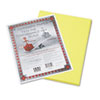 Pacon® Riverside Construction Paper, 76 lbs., 9 x 12, Yellow, 50 Sheets/Pack