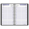 Recycled Daily Appointment Book, Black, 4 7/8