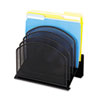 Safco® Mesh Desk Organizer, Five-Tiered Sections, Steel, 11 1/4 x 7 1/8 x 11 5/8, Black