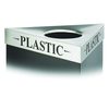 Safco® Triangular Lid For Trifectat Receptacle, Laser Cut 
