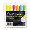 Sharpie® Accent Tank Style Highlighter, Chisel Tip, Assorted Colors, 6/Set