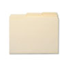Smead® Antimicrobial One-Ply File Folders, 1/3 Cut Top Tab, Letter, Manila, 100/Box