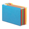 Smead® Hanging File Folders, 1/5 Tab, 11 Point Stock, Letter, Assorted Colors, 25/Box
