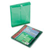 Smead® Poly String & Button Envelope, 9 3/4 x 11 5/8 x 1 1/4, Green, 5/Pack
