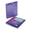 Smead® Poly String & Button Envelope, 9 3/4 x 11 5/8 x 1 1/4, Purple, 5/Pack
