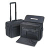 STEBCO Rolling Catalog/Computer Case, Nylon, 18 x 8 x 13, Black