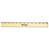 Westcott® Wood Ruler with Single Metal Edge, 12