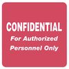 Tabbies® Medical Labels for Confidential, 2 x 2, Red, 500/Roll