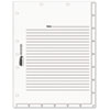 Tabbies® Medical Chart Index Divider Sheets, 8-1/2 x 11, White, 400/Box