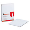 Universal® Glue Top Writing Pads, Wide Rule, Letter, White, 50-Sheet Pads/Pack, Dozen