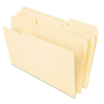 50/Pack Manila 1/3 Cut One-Ply Top Tab Universal 16420 Heavyweight File Folders Legal 