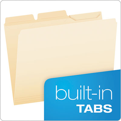 Manila 1//3 Cut Top Tab Ready-Tab File Folders 50//Box Letter