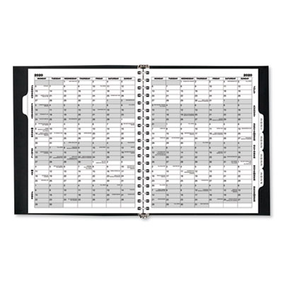 AAG-7029605: AT-A-GLANCE Refillable Multi-Year Monthly Planner, 11 x 9, White, 2020-2024