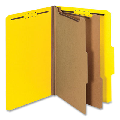Letter Universal Pressboard Classification Folders 10301 1 Cobalt Blue Six-Section 10/Box 