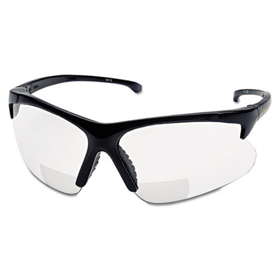 V60 30 06 reader safety eyewear, black frame, clear lens, sold as 1 each