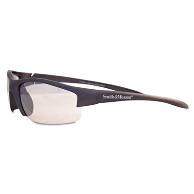 Equalizer safety glasses, gun metal frame, clear lens, sold as 1 each