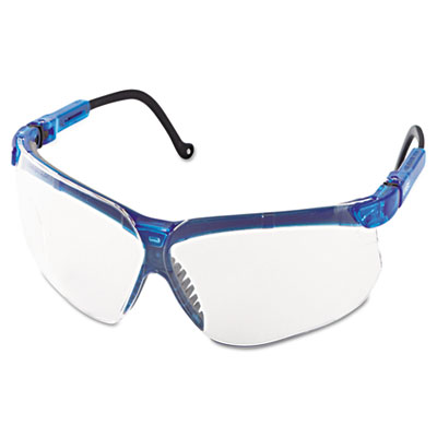 Genesis shooting glasses, vapor blue frame, clear lens, sold as 1 each