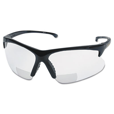 V60 30 06 reader safety eyewear, black frame, clear lens, sold as 1 each