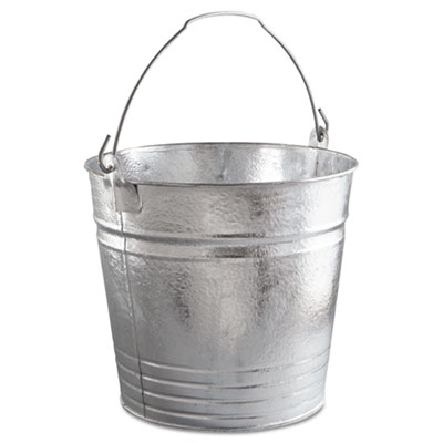 Standard-duty galvanized pail, 14qt, sold as 1 each
