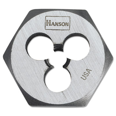 High-carbon steel fractional hexagon die, 12""-13, 1"" diameter, sold as 1 each
