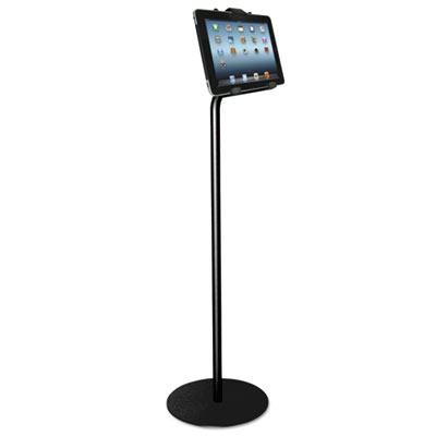 Tablet floor kiosk stand, black, sold as 1 each