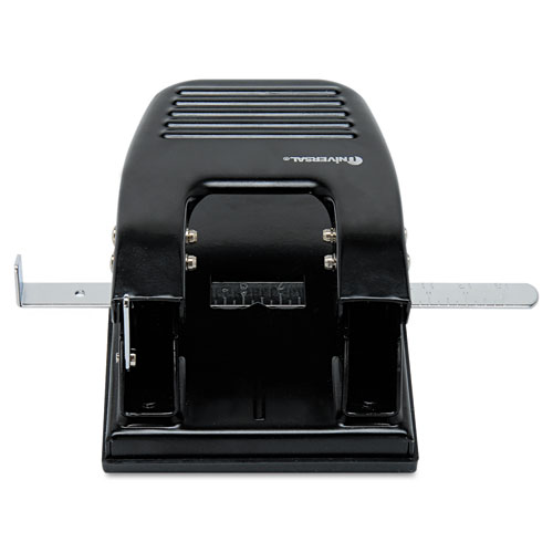 30-Sheet Two-Hole Punch, 9/32" Holes, Black