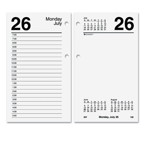 Desk Calendar Refill, 3 1/2" x 6", 2012