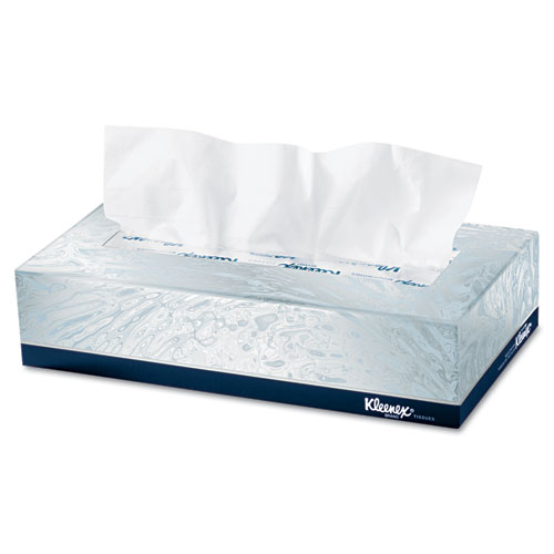 KLEENEX White Facial Tissue, 2-Ply, POP-UP Box, 100/Box, 36 Boxes/Carton