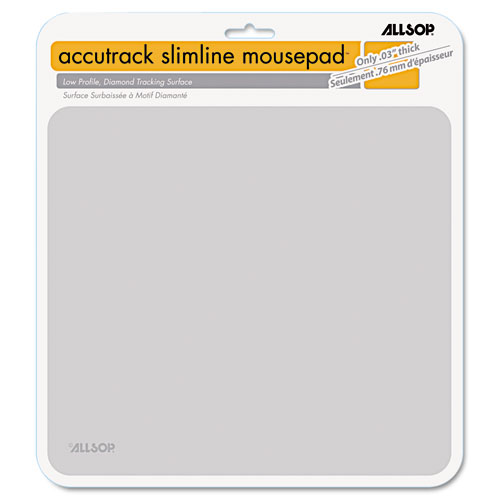 Accutrack Slimline Mouse Pad, Silver, 8 3/4" x 8"
