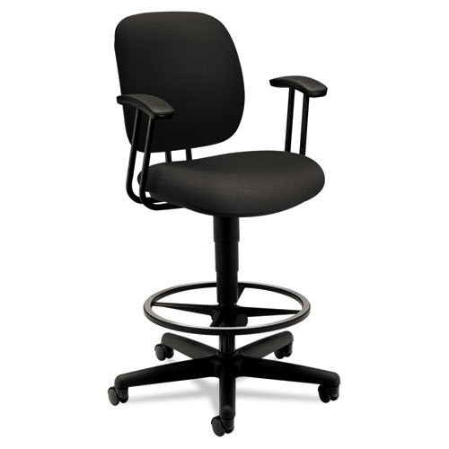ComforTask Task Swivel Stool, Black