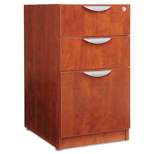 Valencia 2 Box/1 File Full Pedestal, 15-5/8w x 22-7/8d x 28-1/2h, Medium Cherry