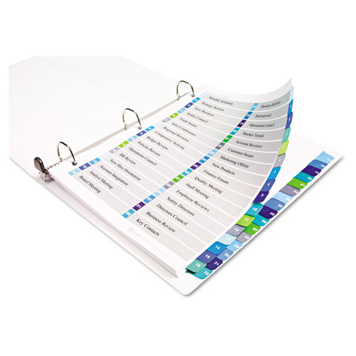 Ready Index Two-Column Table of Contents Divider, Title: 1-32, Multi, Letter