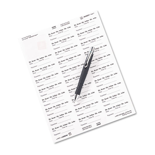 Easy Peel Laser Address Labels, 1 x 2-5/8, White, 750/Pack