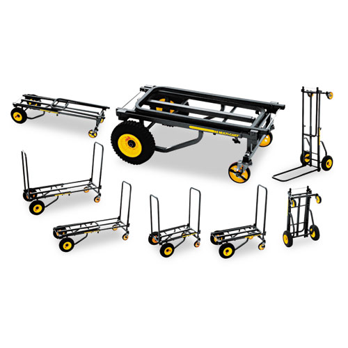 Multi Cart 8-in-1 Equipment Cart, 500lb Capacity, 18 x 33-1/2 x 42-1/2, Black