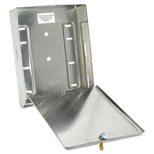 Surface-Mounted Paper Towel Dispenser,10 3/4 x 4 x 14, Satin Stainless Steel
