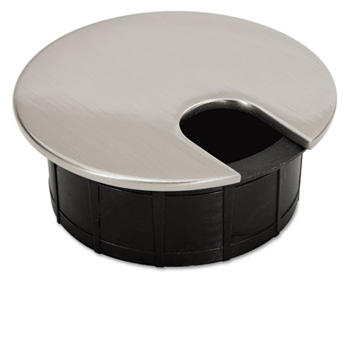Optional Grommet For Worksurfaces, Brushed Nickel Finish