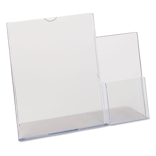 Superior Image Sign Holder w/Pocket, 8-1/2w x 11h, Clear